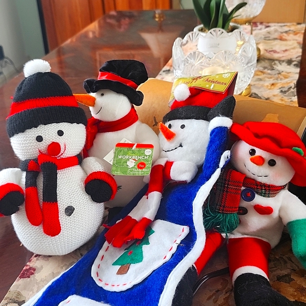 4 new Snowman friends - Christmas